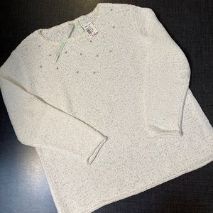 Debra deRoo Knit crewneck sweater size XL